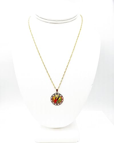 Miniatura 19 de SIFRIMANIA Cadena de medalla religiosa católica chapada en oro para niños y mujeres