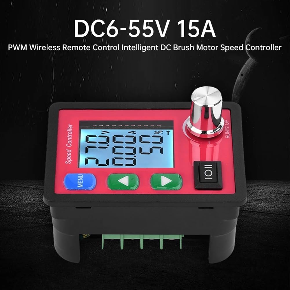 12V Voltage Regulator PWM DC Motor Speed Controller PWM 12V 24V 48V Voltage Amp Display Remote Control Forward Reverse