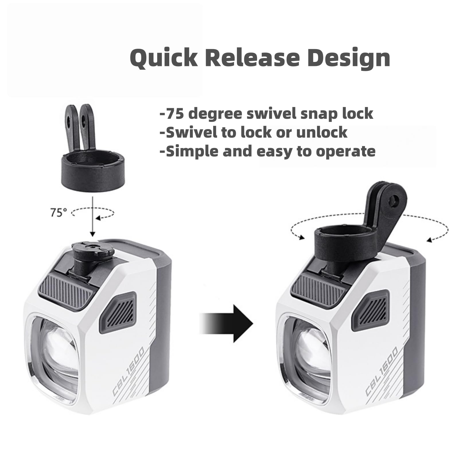 Amazon.com : SUKOUSRAM Quick Release Bike Light Mount for Magic