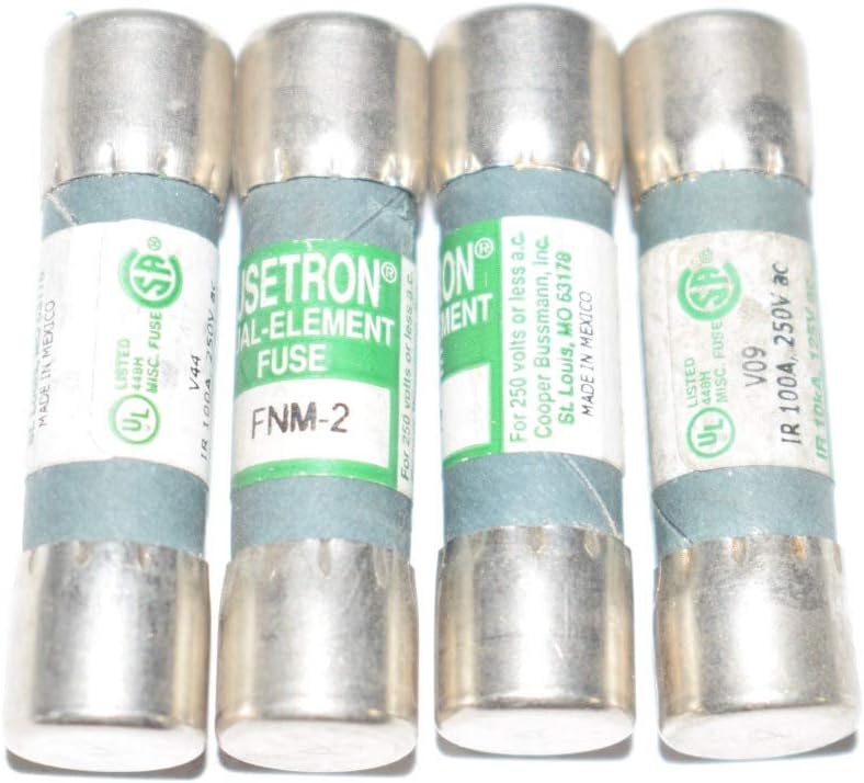 FNM-2 Dual Element Fuse 2A 250V Lot of 10