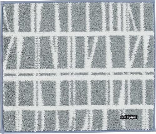 Finlayson フィンレイソン CORONNA コロナ バスマット 50cm×60cm 日本製 グレー 抗菌/防臭 吸水/速乾 洗濯可 滑りにくい加工 (JE1863-95)