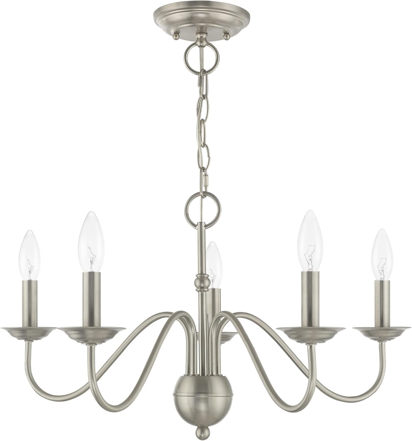 Black Friday - 50% OFF Livex Lighting 5 Lt Antique Brass Chandelier