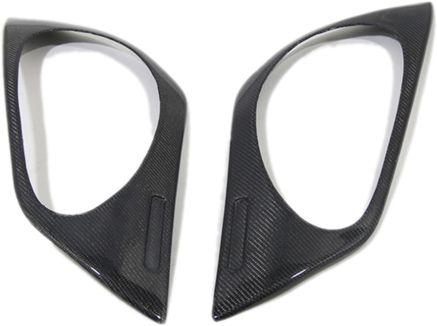 Car Front Headlight Lamp Frame Cover Trim For Nissan 350Z Z33 Coupe 2003-2006 Carbon Fiber