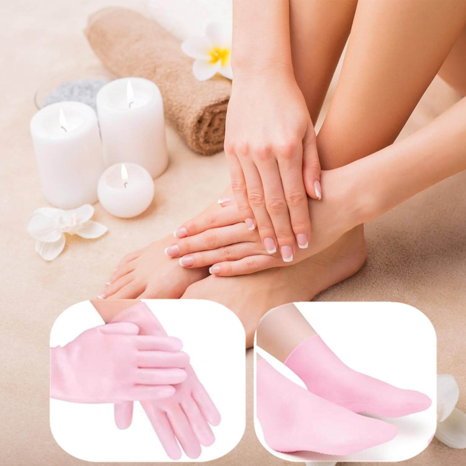 handschuhe für füße Silikon Socken und Handschuhe,1 Paare Silikonsocken 1 Paare Feuchtigkeitsspendende Silikonhandschuhe Spa Pediküre Feuchtigkeitsspendende für etsy iPhone Model:iPhone 17 Gutschein Rad1 10 Euro