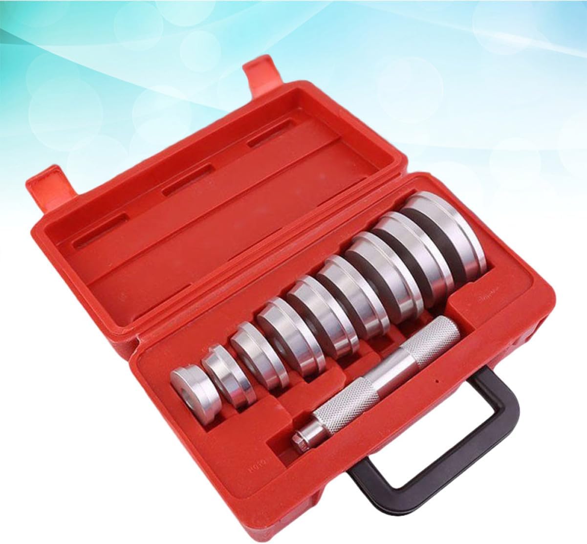 Luxshiny 10pcs Bearing Installer Tool Aluminum Construction Axle Bushing and Seal Removal Wheel Bearing Removal Tool Bushing