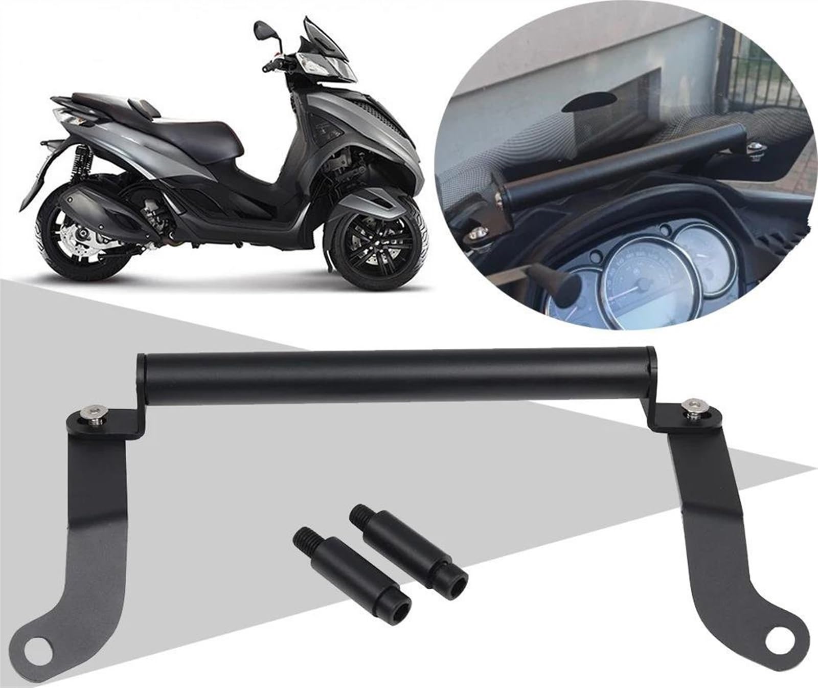 Soporte Navegación para Piaggio para MP3 300 para Yourban LT 300 LT300 Soporte para Teléfono Móvil Soporte De Placa De Navegación GPS Soporte GPS Motocicleta