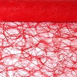 Sizoweb Nastro Tavolo 5m5m Taglio 30cm Larghezza Tovaglia Decorativa Tovaglia Decorazione Matrimonio - Rosso Fuoco