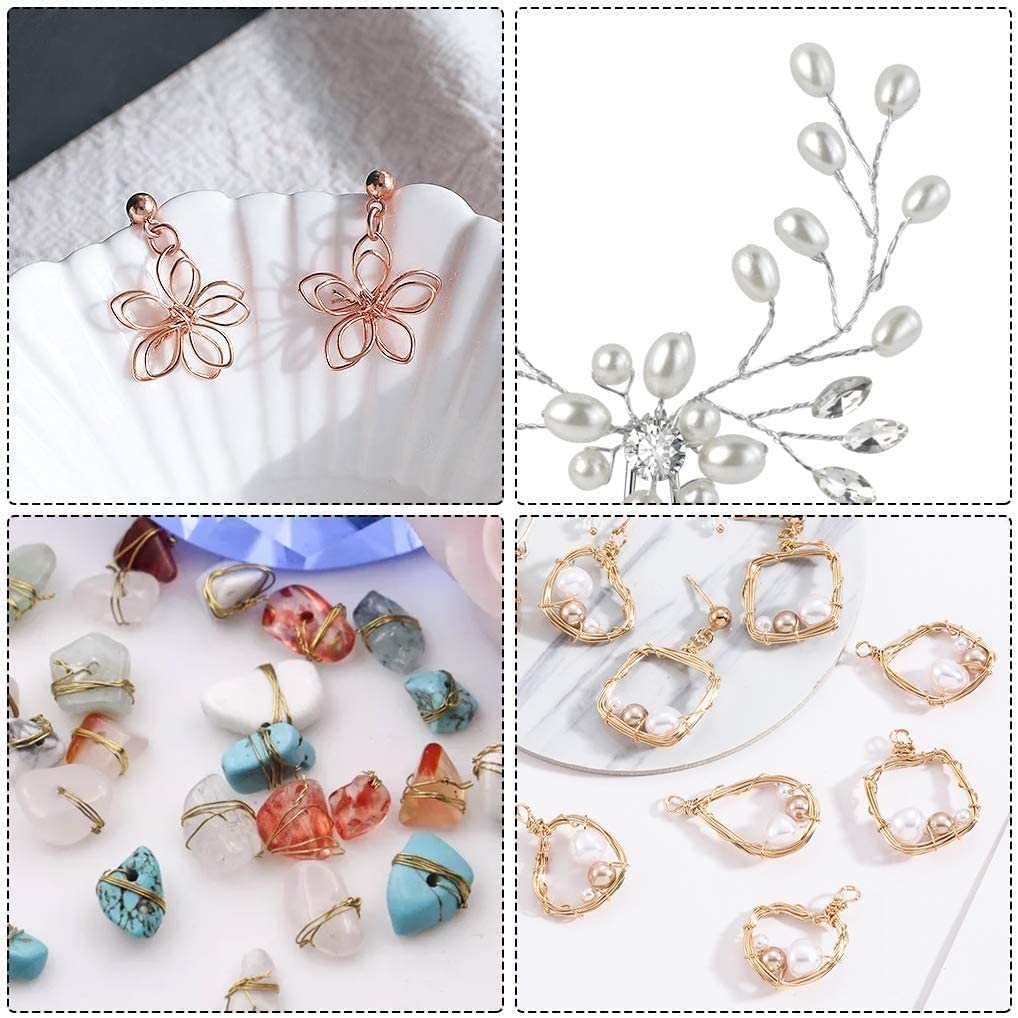 6 Rotoli Di Filo Metallico Per Creare Gioielli Fai Da Te - Cavo Morbido Per Bracciali, Collane E Artigianato (0.6mm, 34m) - Foto 9