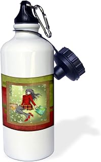 3dRose Guatemala Flag Sports Water Bottle, 21 oz, Brown
