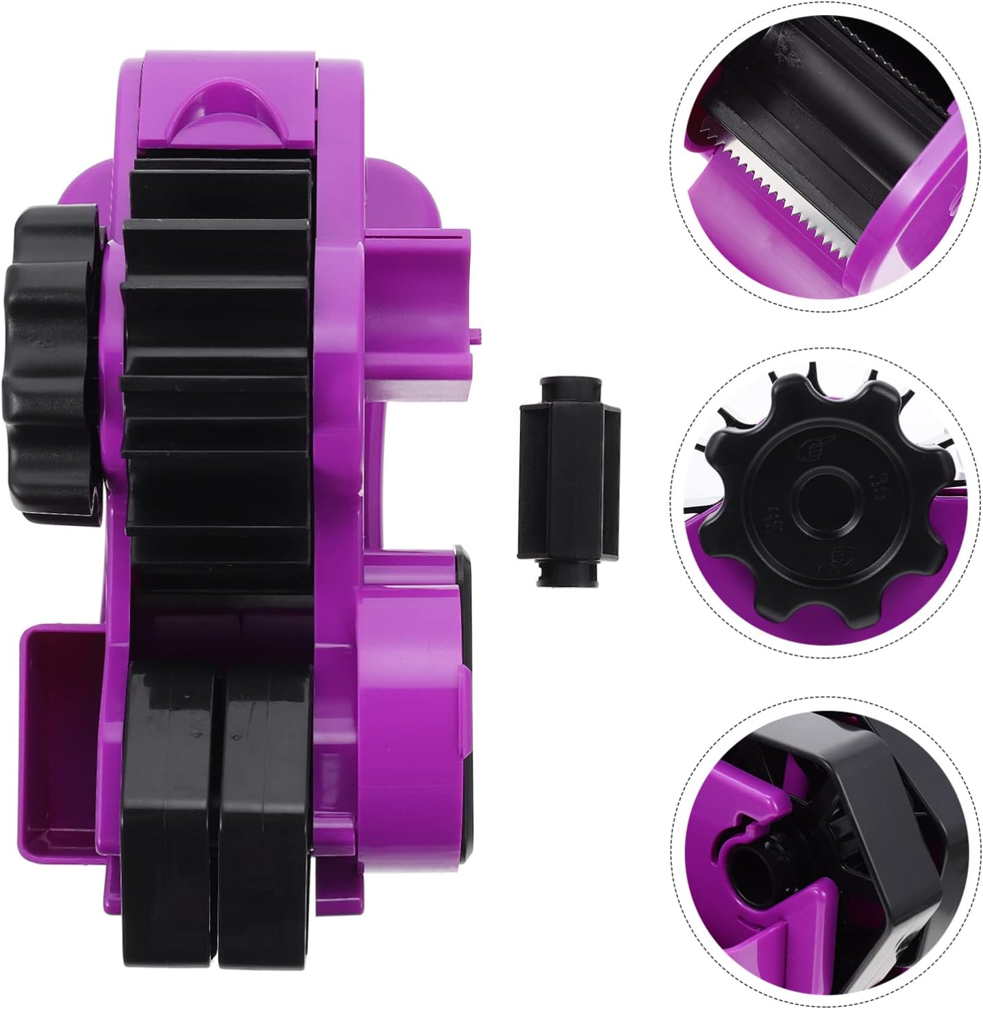 NUOBESTY 1set Semi-Automatic Tape Dispenser for Desk Compact Professional Tape Holder Lightweight and Portable for Easy Storage and Use
