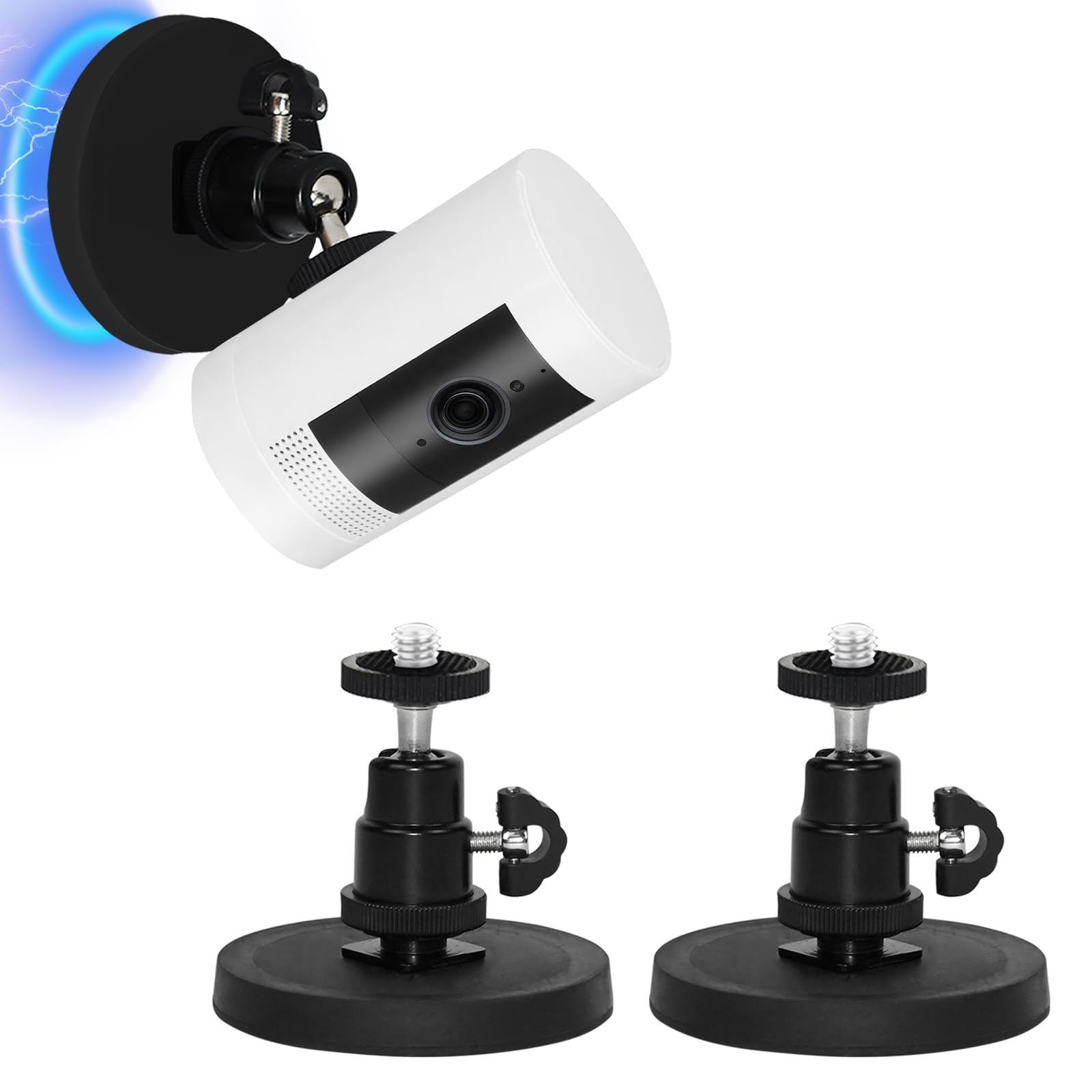 ring Stick Up Cam Battery、純正ポールマウント　2セット Amazon.com : 2Pack Magnetic Camera Mount Compatible with Ring
