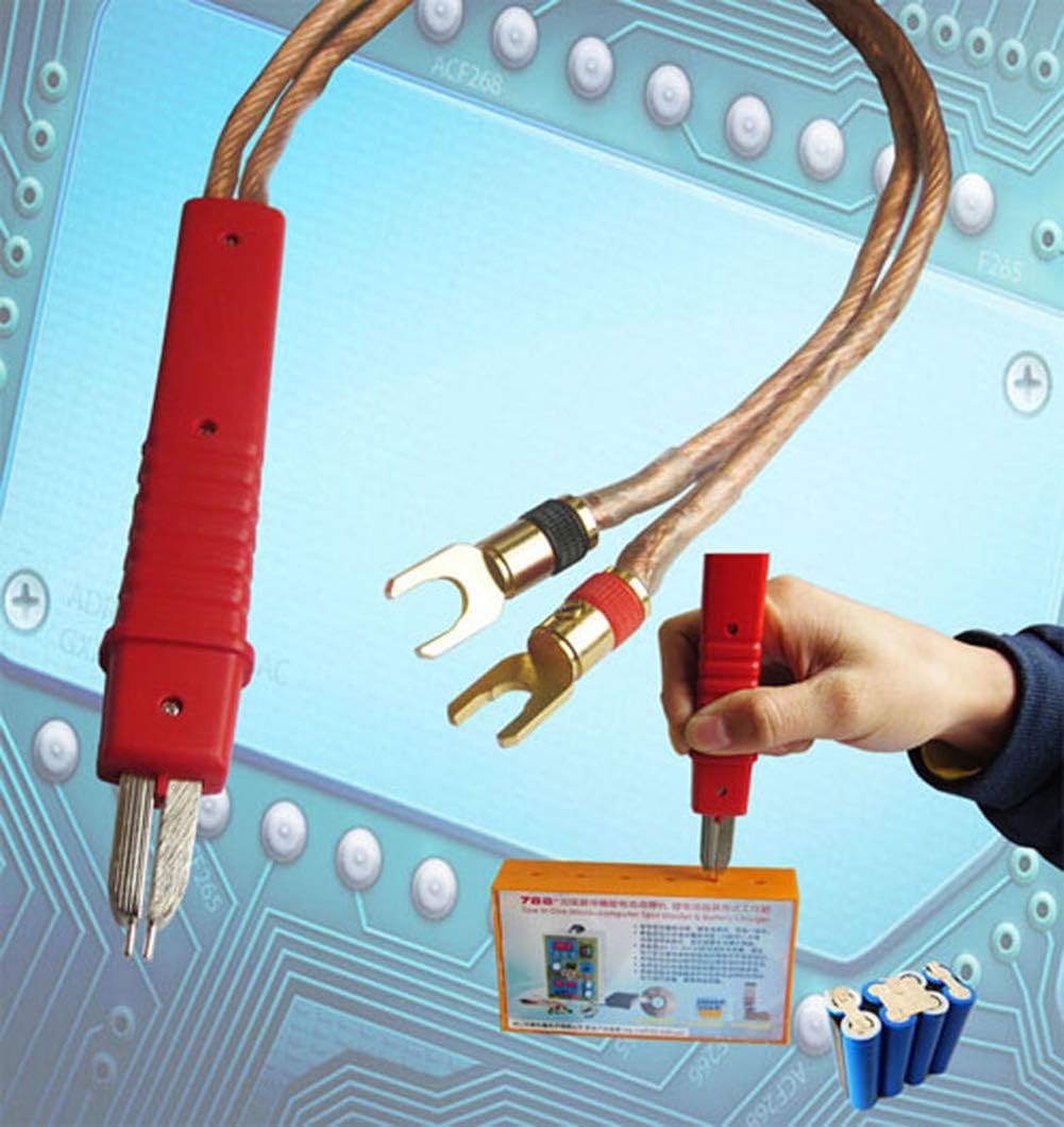 TOPCHANCES Li-on Battery Spot Welding Pen Y Type Interface Pure Copper Wire Suitable for SUNKKO 719A Personal DIY Pulse Spot Welding Pens