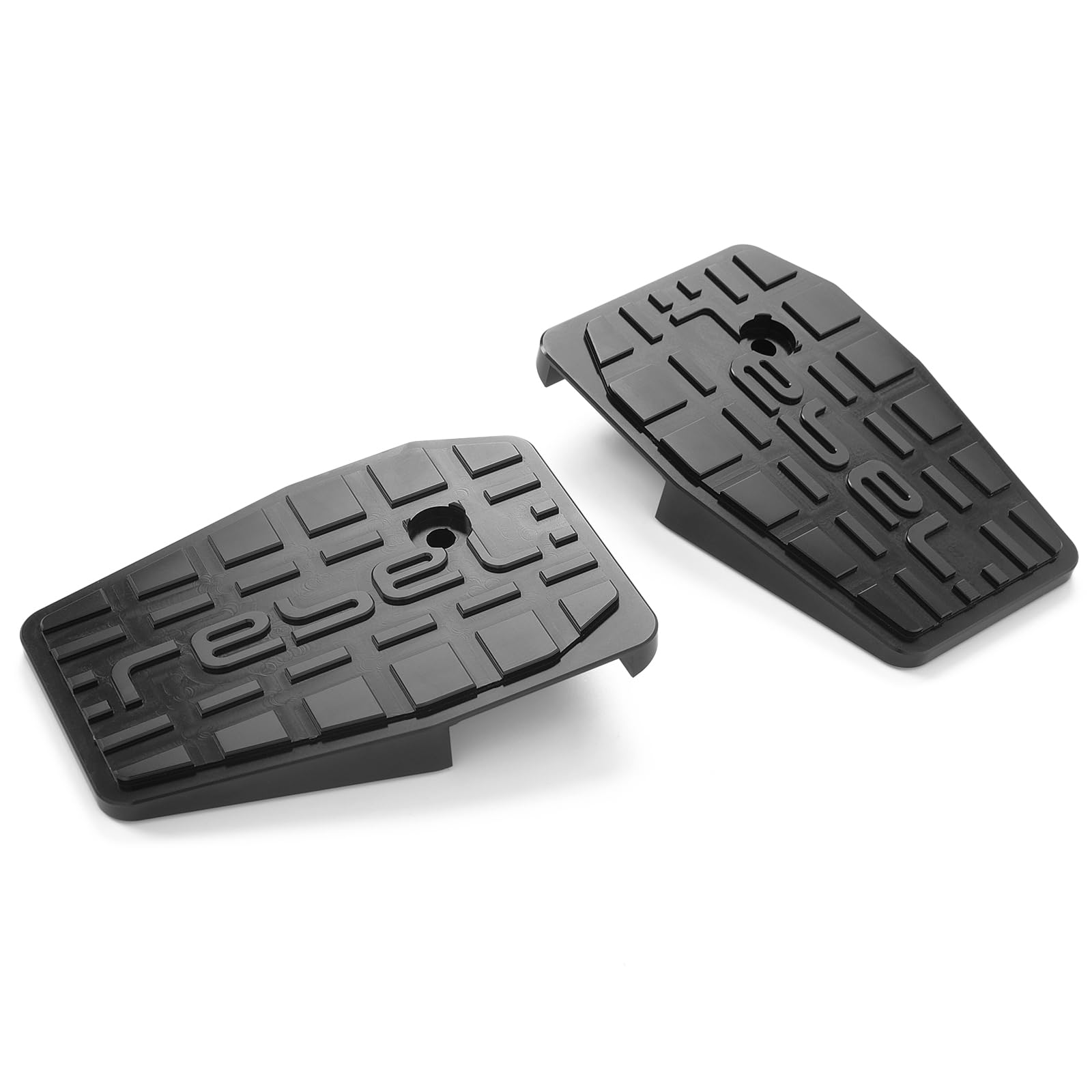 Reposapiés de motocicleta compatible con Honda Rebel CMX250/300/500 2017-2025, pedales anchos de aluminio (negro)