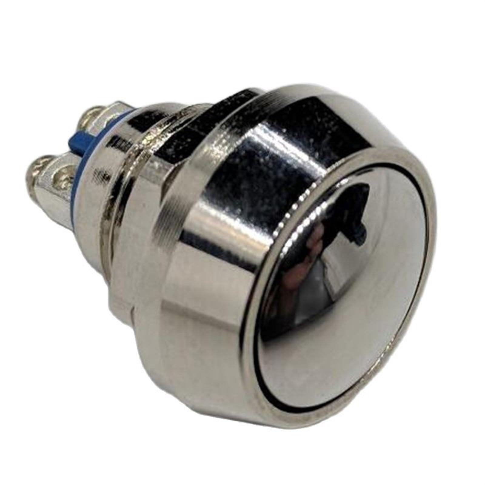 Bouton-Poussoir Interrupteur Étanche 12mm 1NO Momentané à Vis IP65 pour Tableau de Bord