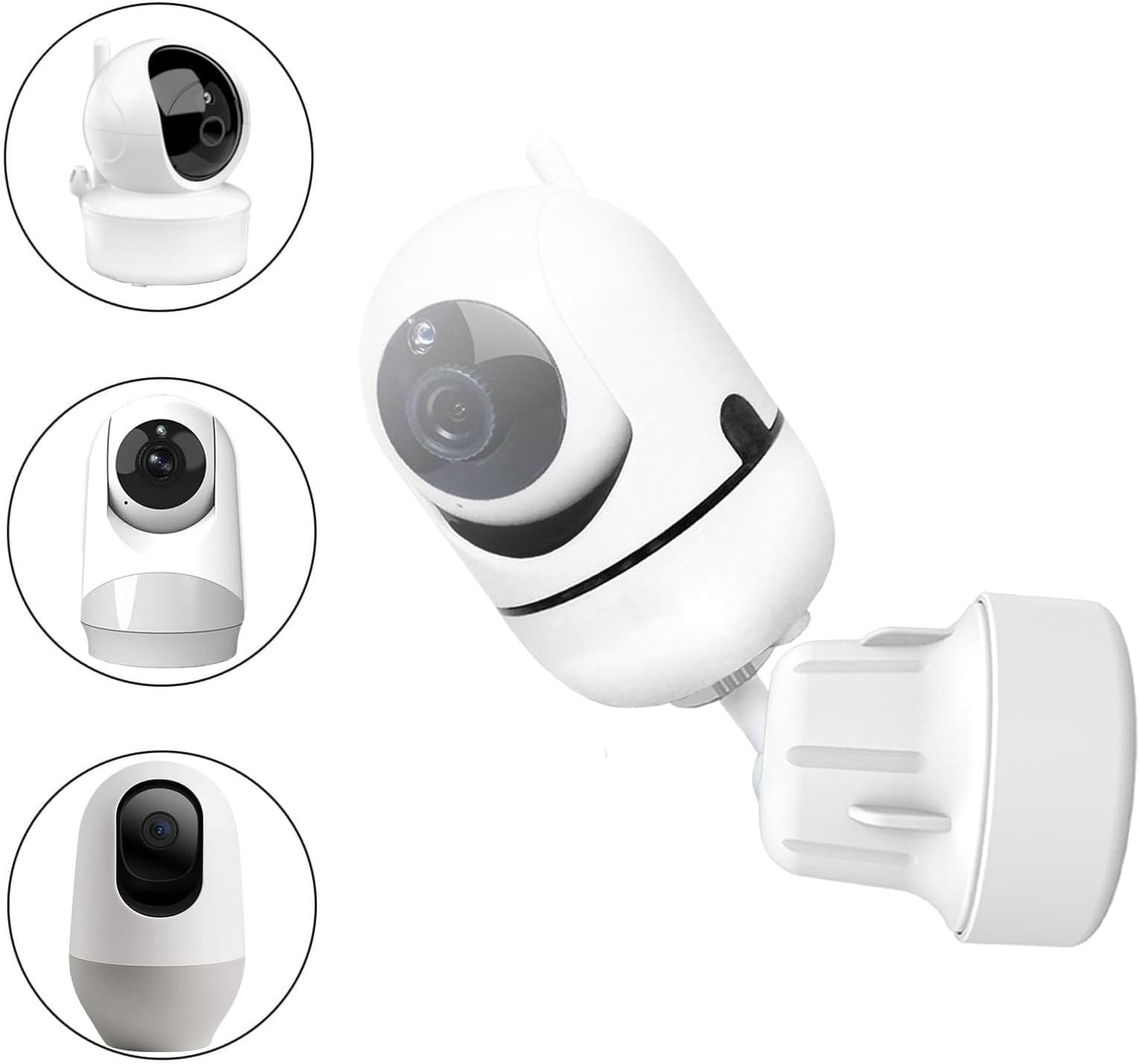 Adjustable Baby Monitor Wall Mount Compatible with Hellobaby, iFamily, OKAIDI, Blemil, ANMEATE, Nooie, for HelloBaby HB6550/HB6560/HB65/HB66/HB6339, 1/4 Thread Connection, Camera Not Included