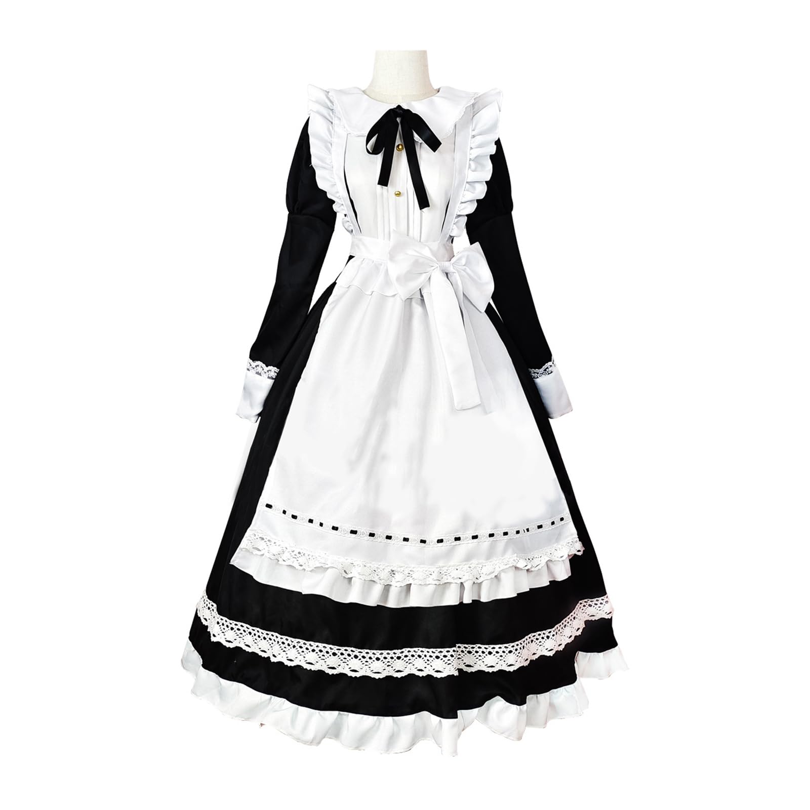 LTAKK Maid Dress Women Anime French Lolita Maid Costume Set Princess Dress Cosplay Valentines Day Halloween L — image 1