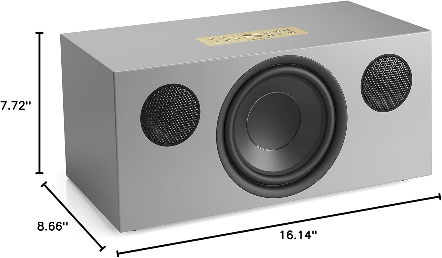 Audio Pro C20 Active Stereo Speaker - Compact Sound Bluetooth Speaker for Music, Spotify, TV & Movies - AirPlay 2, Google Cast, Multiroom System, Built-in RIAA Amplifier - Grey