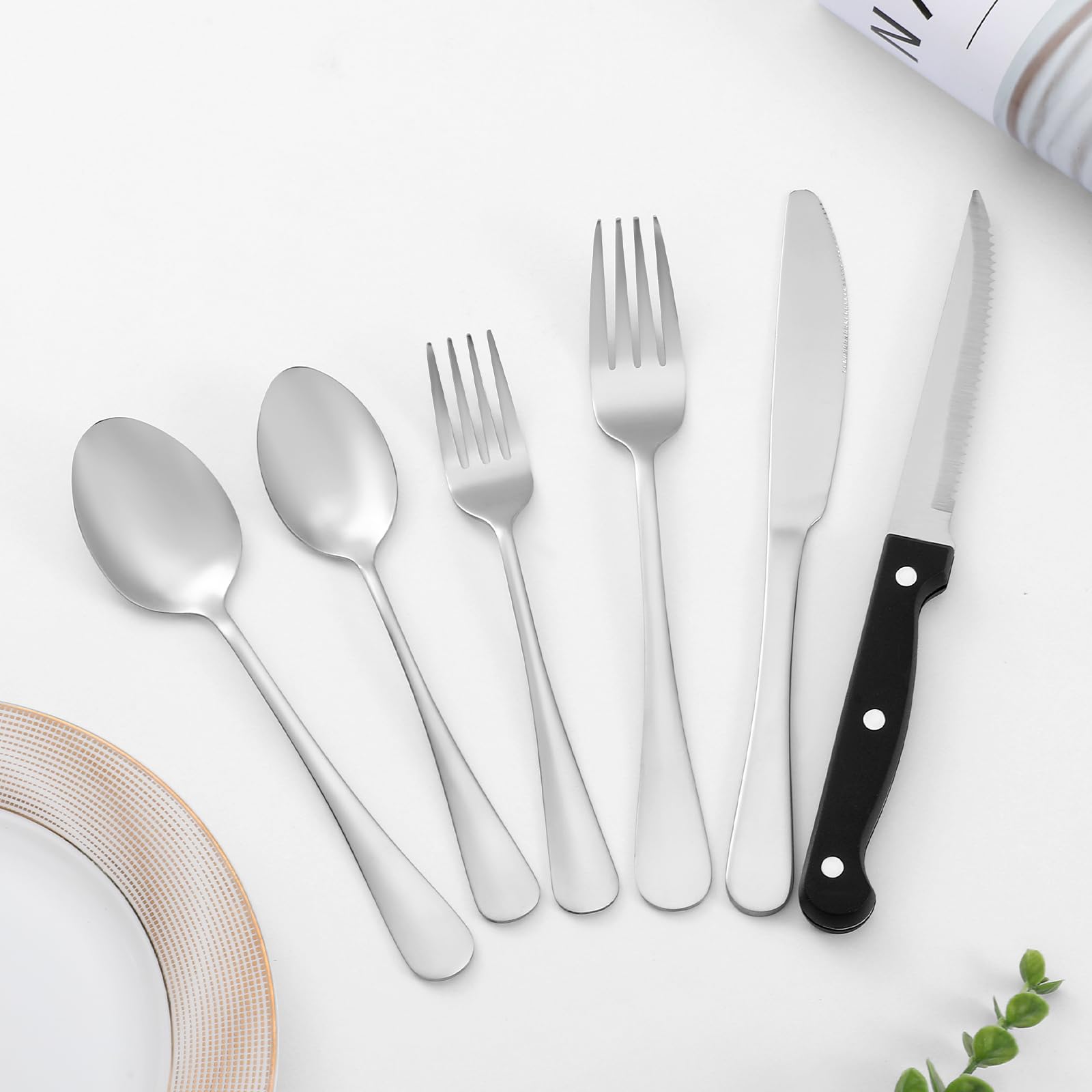 8 Pcs Dinner Forks Set, Food Grade Stainless Steel Forks Silverware, Metal Fork, Flatware Fork for Home, Kitchen or Restaurant, Mirror Polished, Dishwasher Safe, 7.3 Inches — Amazon image 8