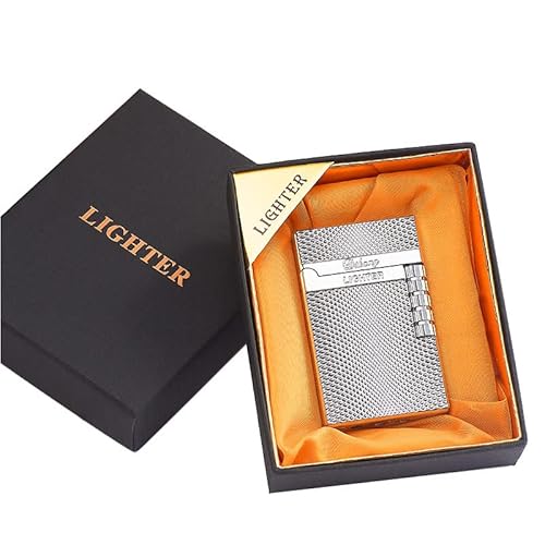 Lighters Soft Flame Lighter Traditional Flame Cigar Lighter With Adjustable Flame Dial Vertical Ignition Roller Good For Gift Outdoor Camping Hiking Fishing Grill Adventure Candle #TOP5