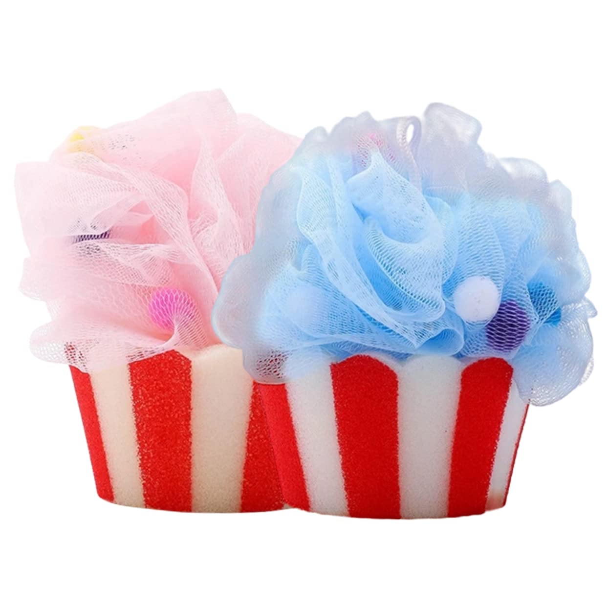 Housoutil 8 Stk Cartoon-Badeball exfoliating sponge massageschwamm duschstoß Scrubstar für Frauen Schwämme Reisezubehör Luffa-Peeling-Körperpeeling Badekugel für Männer Karikatur Duschgel