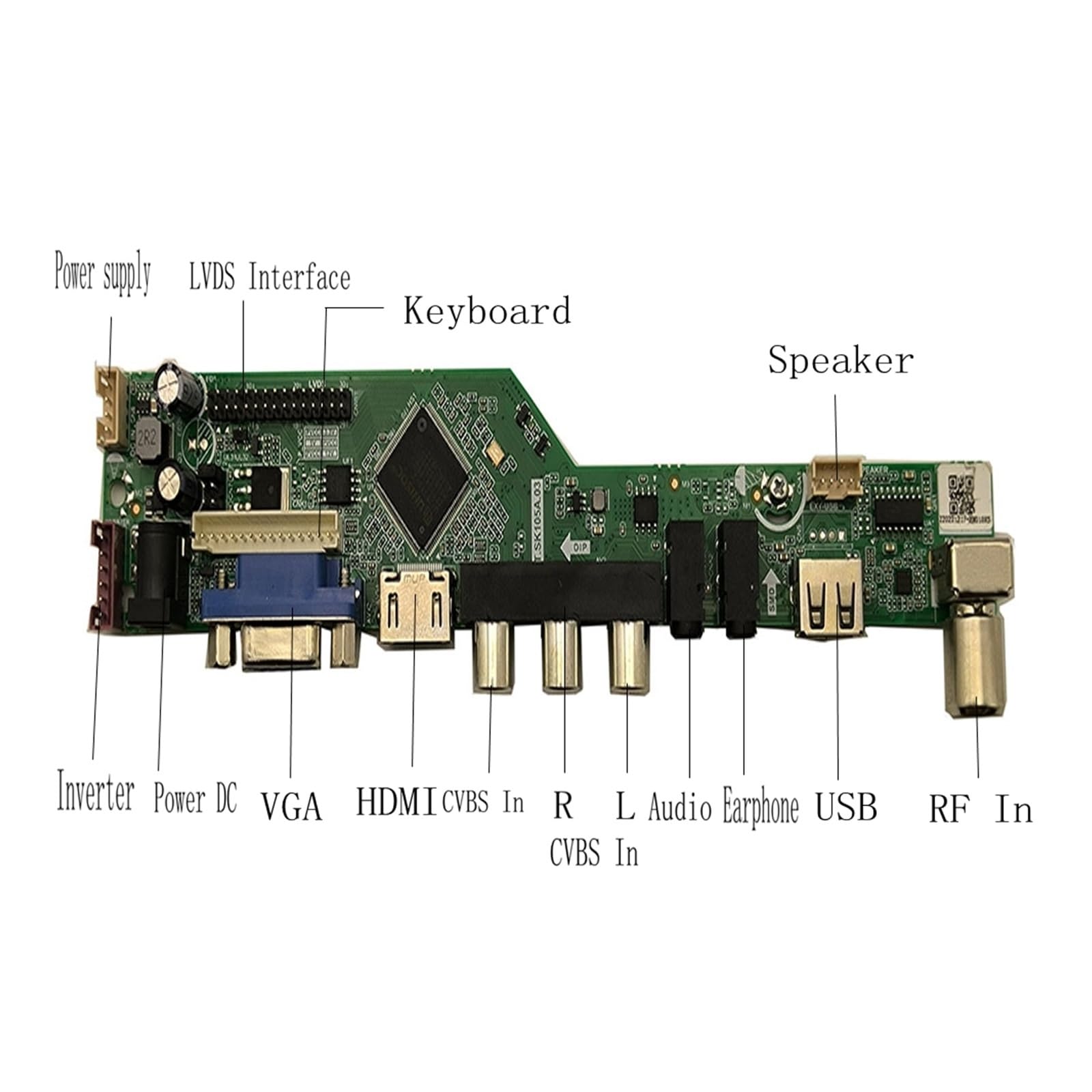 Carte Contrôleur for QD15TL02 QD15TL04 QD15TL03 Rev.02