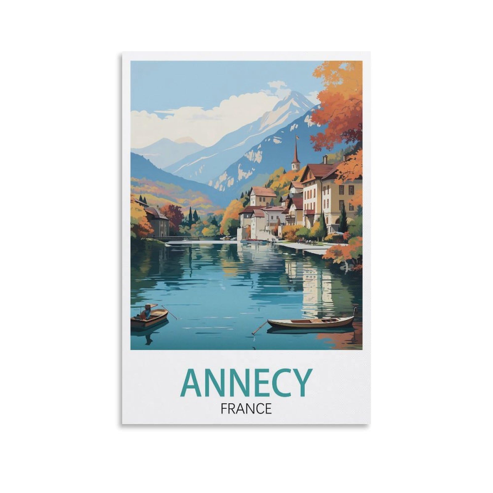 EZMLFA 5D Diamond Art Kits for Beginner,Annecy France Kits for Adults and Kids, Full Drill Round Rhinestone Paint with Diamonds,DIY 5D Diamond Art 50x60cm