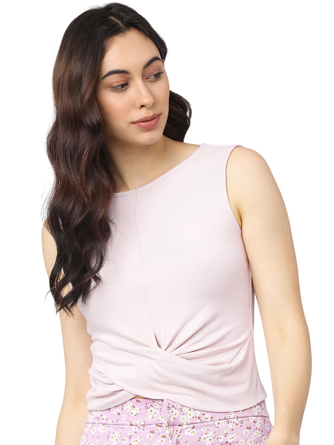 tokyo talkies Women's Sleeveless Round Neck Solid Tops| Stylish Casual wear-picture-28
