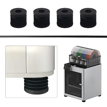 3D Printer Accessories for X1 P1P P1S Series Anti-Slip Cushioning Rubber Foot Mats an Upgrade Kit for Prevents Slippage Reduces Vibration Improves Print Quality Bczamd