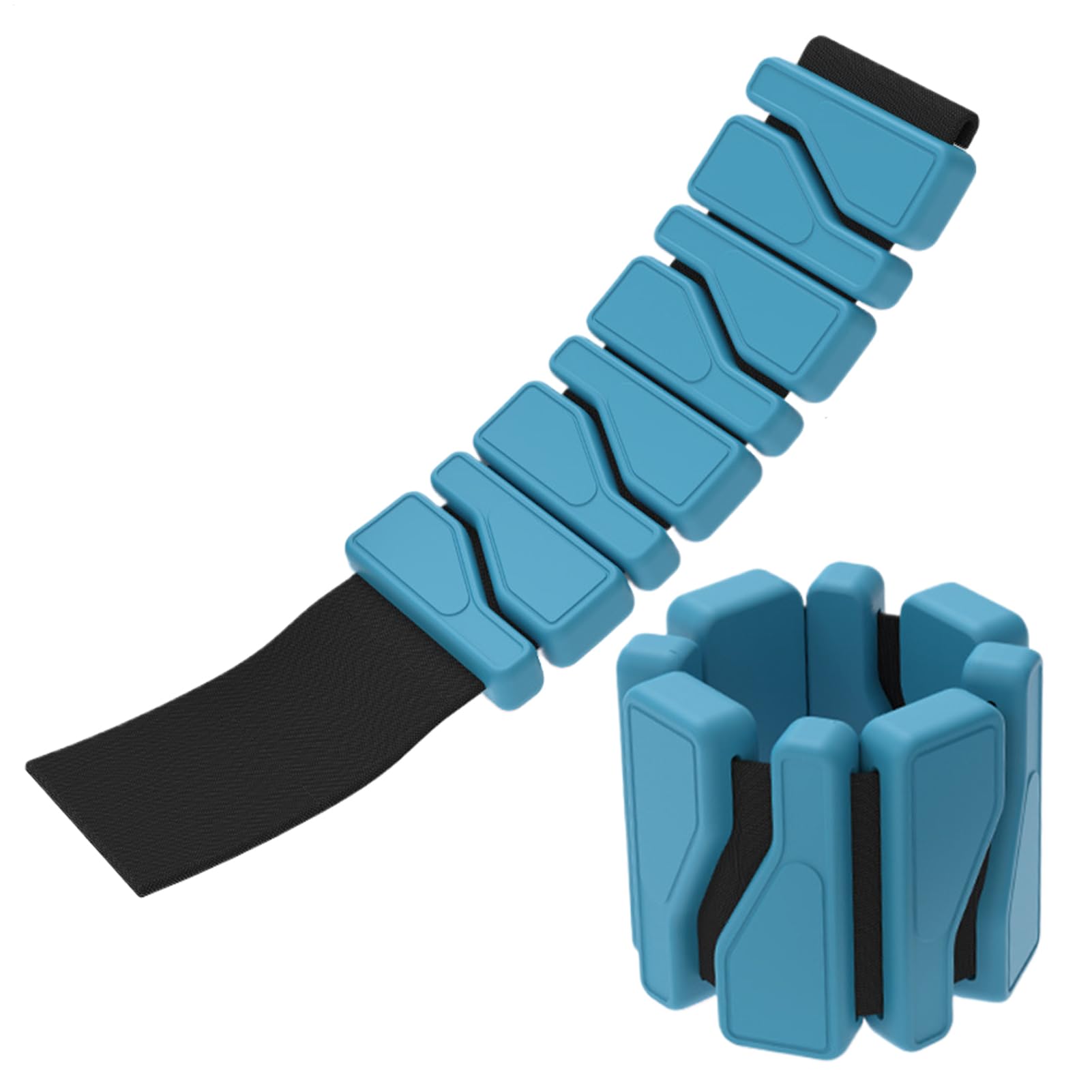 Tobilleras para mujer, correa de muñeca de silicona ajustable, para pilates, para caminar, ballet con entrenamiento de fitness, equipo de ejercicio para baile, yoga, gimnasio, 7.01 pulgadas