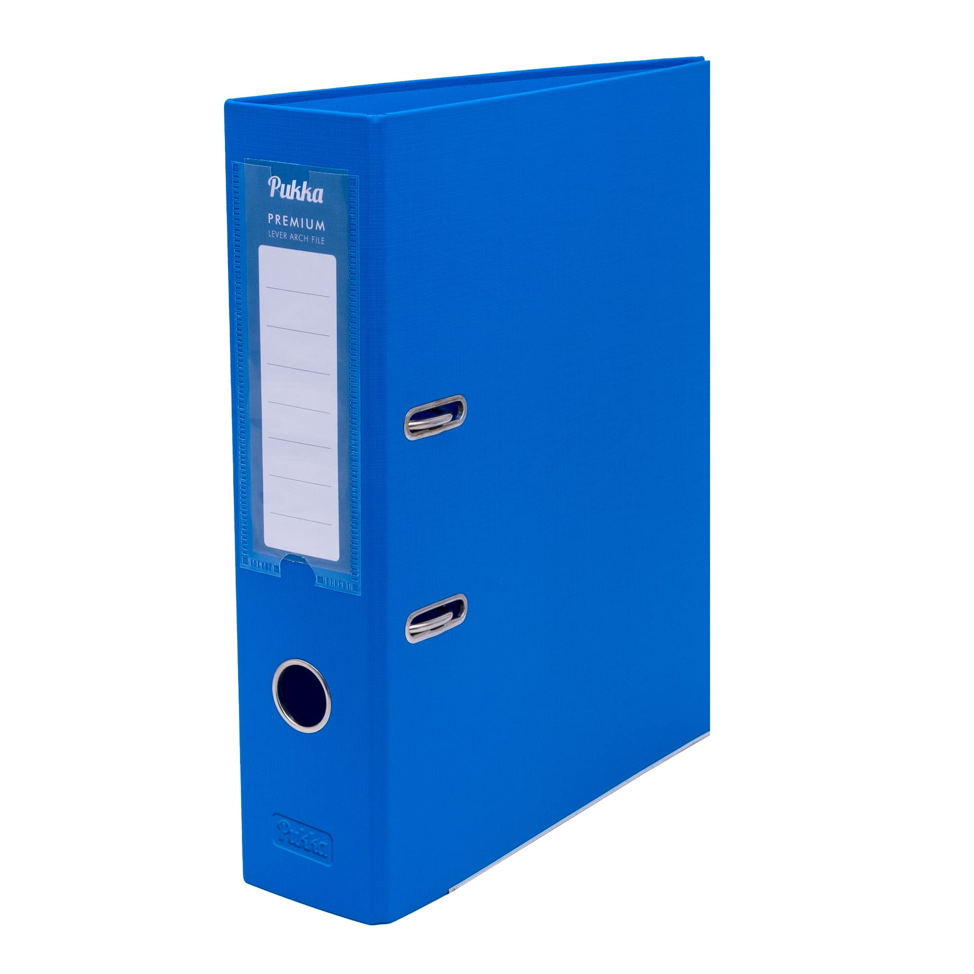 Pukka Pad, Classeur à levier de qualité supérieure - Lot de 5 classeurs à 2 anneaux pour le travail ou la maison - 32 x 28 cm - Bleu