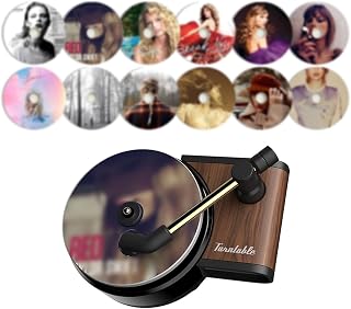 Taylo r car-Mounted Record Player air freshener Vent Clip Diffuser,Equipped with 12 Fragrance Pads Suitable for Gifting to Swif t Fans and Music Enthusiasts.(TS-air)