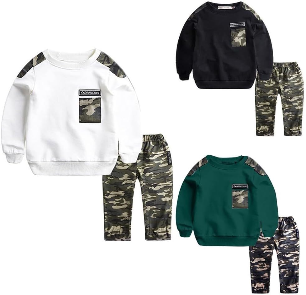Girls Boys Fall Winter Hooded Sweatshirts And Wide Leg Joggers Warm Tracksuit With Pockets Back To School Clothes