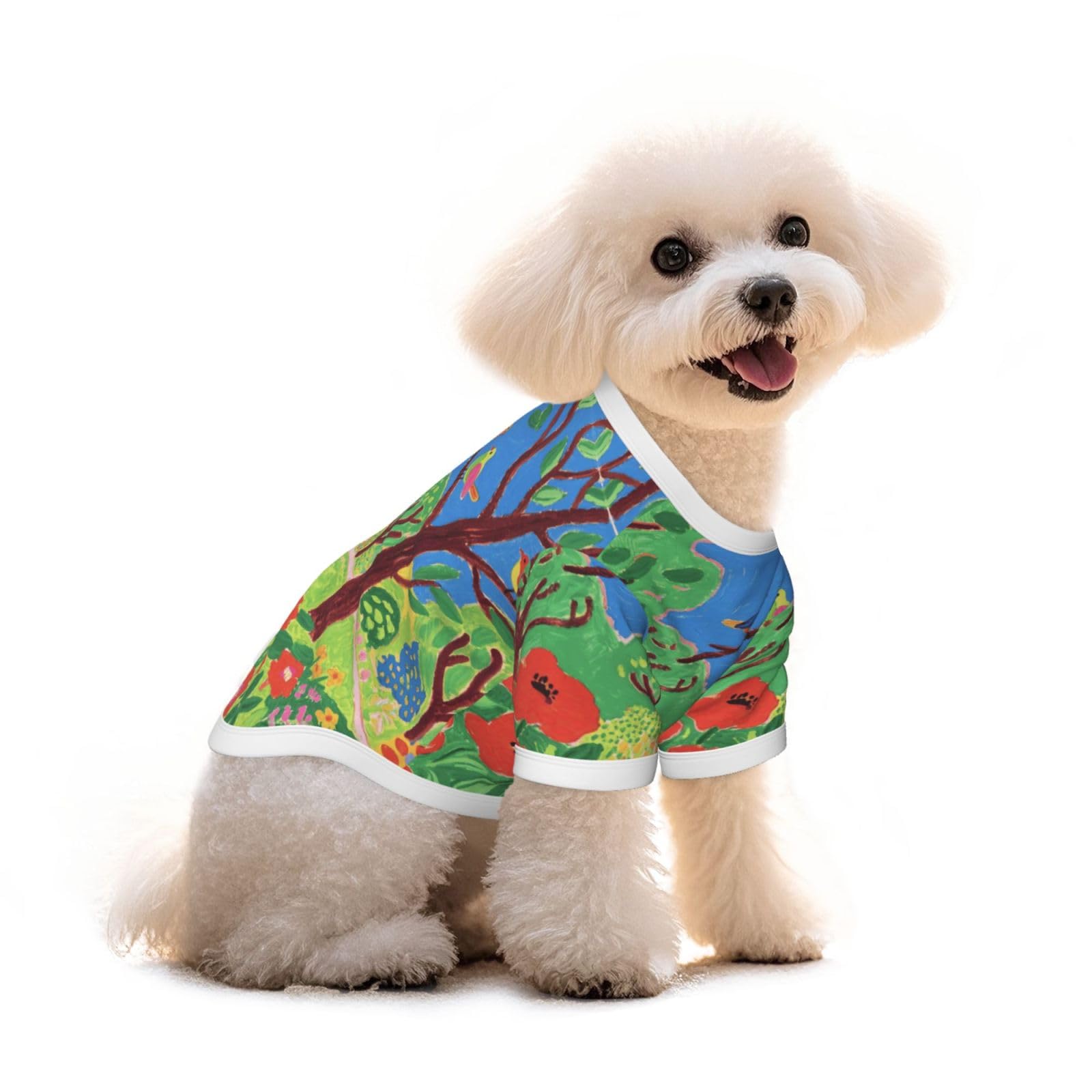 T-shirt pour teckel et bouledogue français vêtement de balade en coton doux