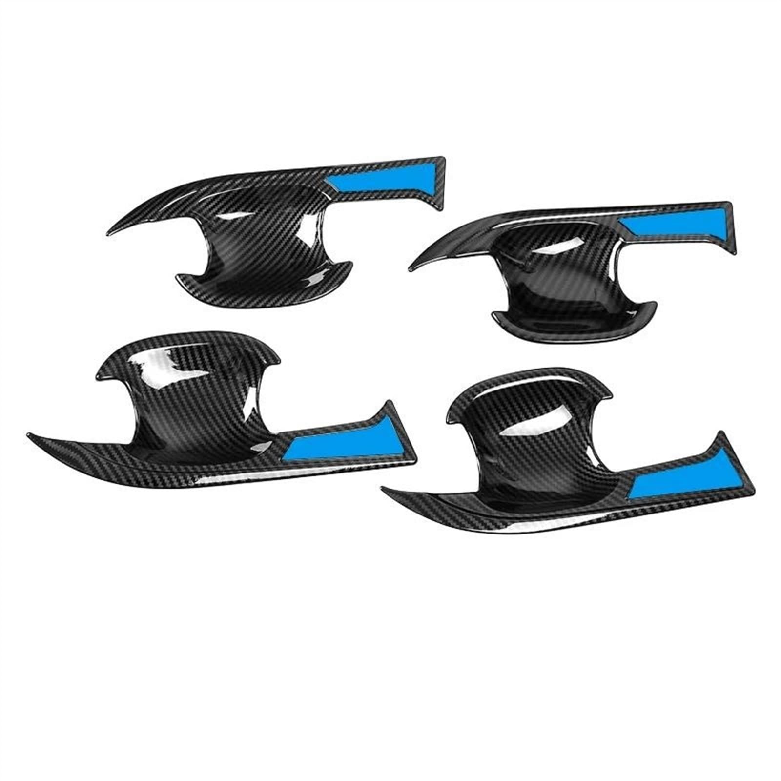 SLIMES Car Trim Exterior Door Handles Bowl Cover Protection Sticker Accessories for Toyota RAV4 2019 202-2023 RAV 4 XA50 Protection(Carbon B2)