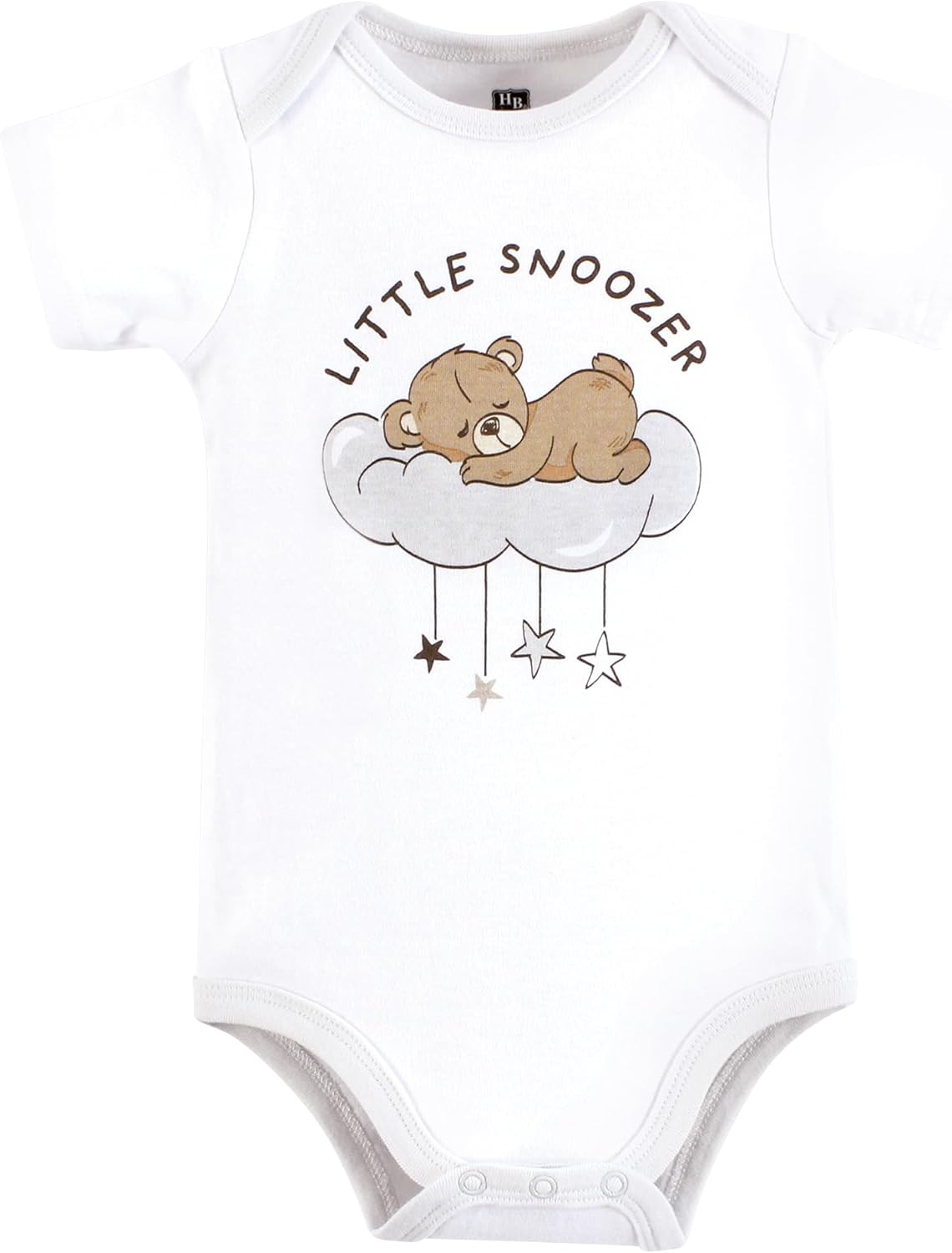 Hudson Baby Cotton Bodysuits, Dreamy Teddy, 12-18 Months - Image 3