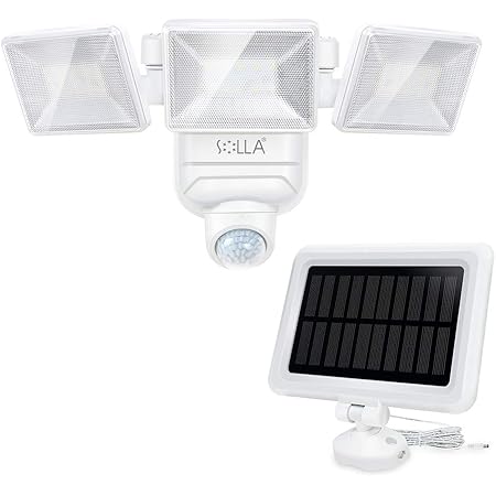 Amazon ソーラーライト 屋外 人感センサーライト 00lm 1000lm 500lm 調光可能 3面発光 角度調整 明るい 防水 おしゃれ 太陽光発電 自動点灯 Led防犯ライト ソーラーライト 電池式 ガーデンライト 庭 倉庫 玄関 駐車場 停電 防災 Chiclux セキュリティ センサー