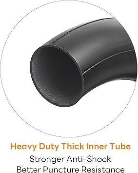 12 1/2 x 2 1/4 Replacement Tire and Inner Tube, 12.5x2.25 Tube with CR202 Angled Valve Stem, 12-1/2 x 2-1/4 Tyre Fit for Electric Scooter Razor Pocket Mod, Currie, Schwinn, GT, IZIP, eZip(1 Set)