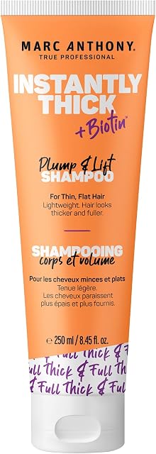 Shampoing Marc Anthony Instantanément Épais Biotine et Aloe pour Cheveux Fins - Shampoing Épaississant à la Biotine pour Cheveux Épais et Pleins - Shampoing Épaississant et Volumisant à la Biotine pour Cheveux Secs et Fins
