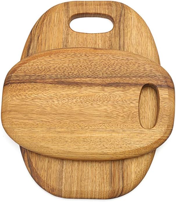 Cutting Board-Solid Wood Rectangular/Round Steak Board with Slot Kitchen Cutting Board Three Sizes Suitable for Vegetables/Cheese/Fruit (Color : 33 * 23 * 2cm/1.08 * 0.75 * 0.06inch) (36x26.5x2cm )