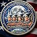 Artemis II Lunar Mission Commemorative Coin, Artemis II • Heroic Achievement 3D High-Relief Enamel Coin, Space Exploration Collectible Coins Memorabilia for Collector, Astronomy Lovers (B 3Pcs)