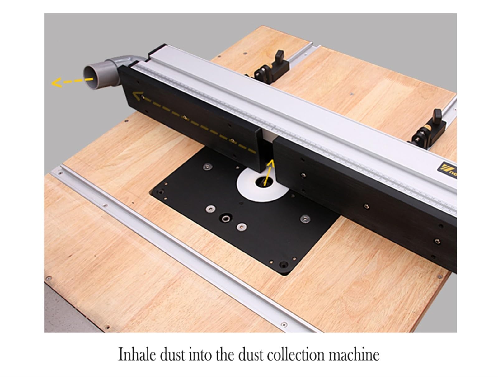 Enrutador de madera Base de inmersión Elevador de enrutador con enrutador de aluminio Herramientas de grabado para carpintería Placa de inserción de mesa para motores de 65 mm de diámetro Herramient