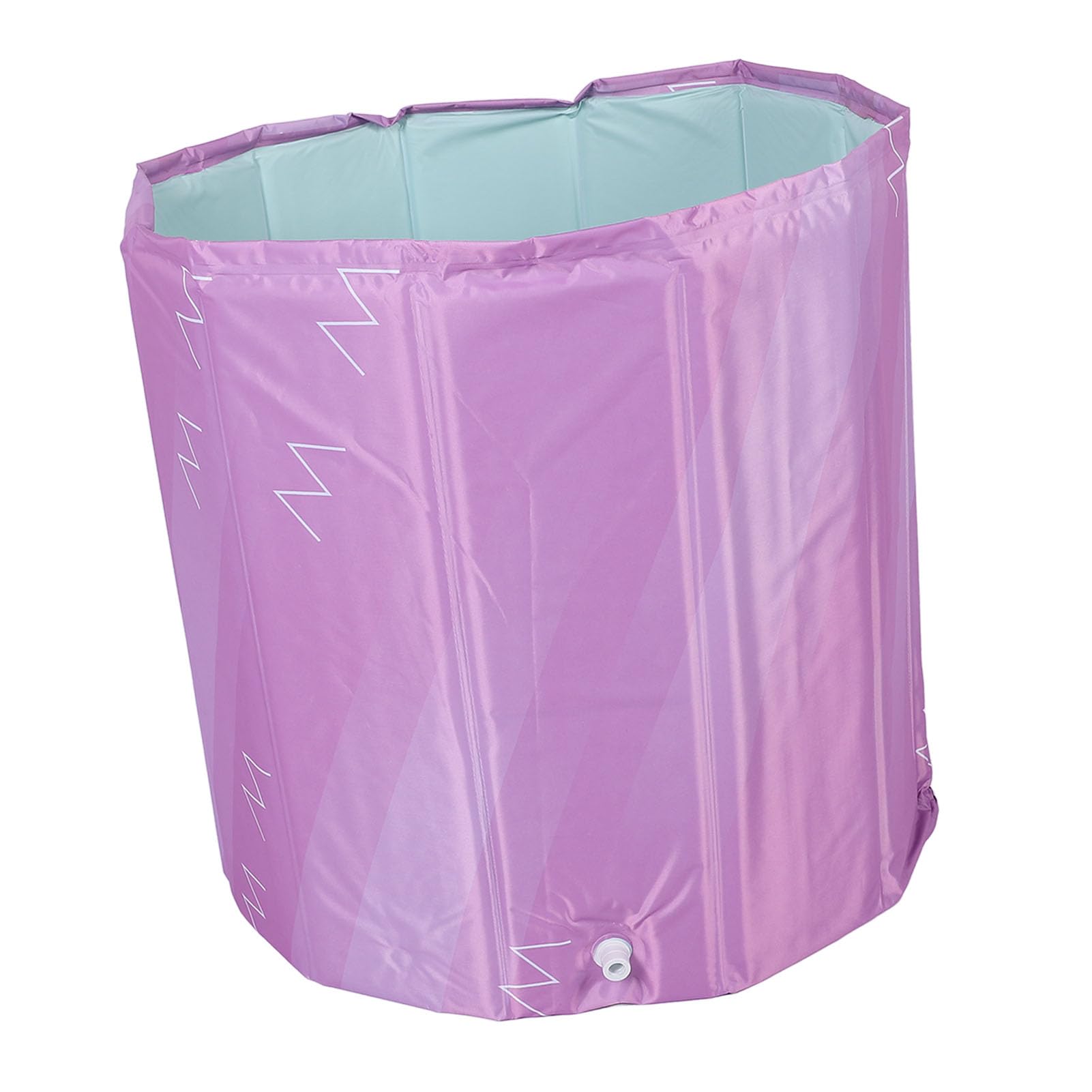 Składana Wanna z gorącą wodą Przenośna dla Sportowców 7 Warstw Izolacyjnych Wanna do Zimnego Zanurzenia dla Domu Sporty na świeżym Powietrzu Tkanina z Siatki PVC (70cm)