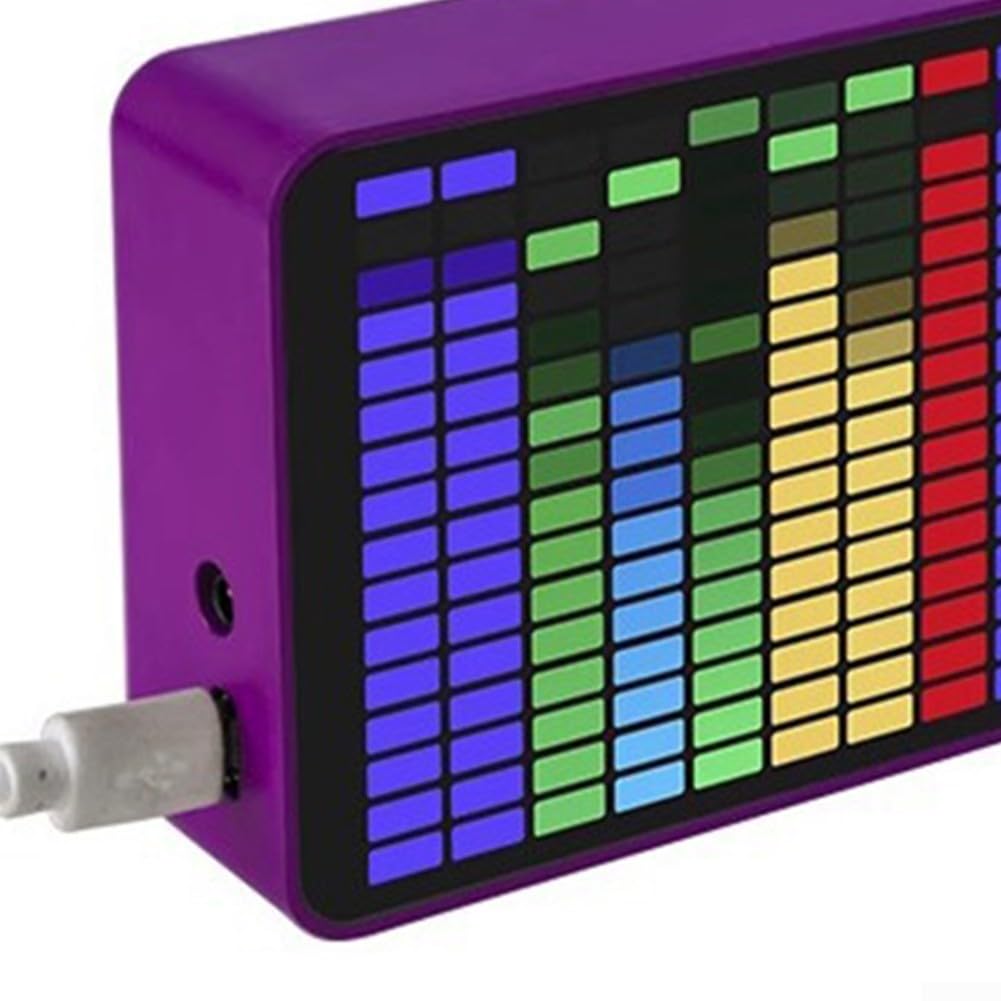 Amazon.co.jp: LED音楽スペクトラムインジケーター、12モード画面