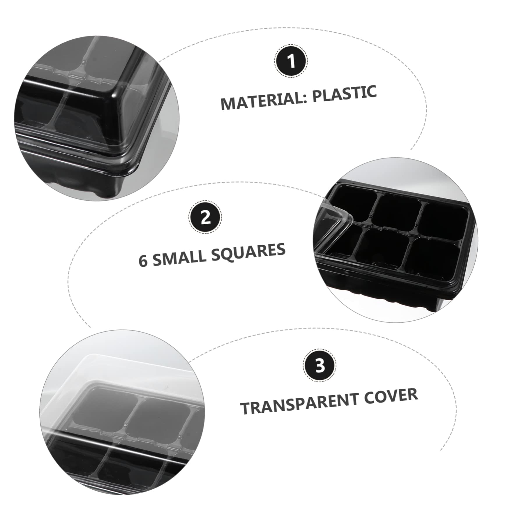 Mipcase 20 Set Vassoi per Semina con Trasparente Kit Propagazione per Giardinaggio per Piante e Verdure Vassoi per Aria e Ottimale