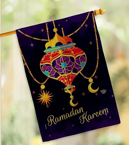 Miniatura 12 de Ramadán - Kit de bandera de arpillera para casa de jardín, musulmanes religiosos, iftars, oraciones cristianas, religión cristiana, decoración del