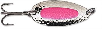 Blue Fox Pixiee Spoon, 7/8-Ounce, Nickel/Fluorescent Red