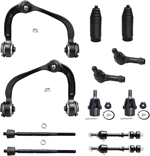 Miniatura 82 de Detroit Axle - Kit de suspensión frontal de 12 piezas para Toyota Corolla 2003 2004 2005 2006 2007 2008, 2 brazos de control inferiores, 2 rótulas