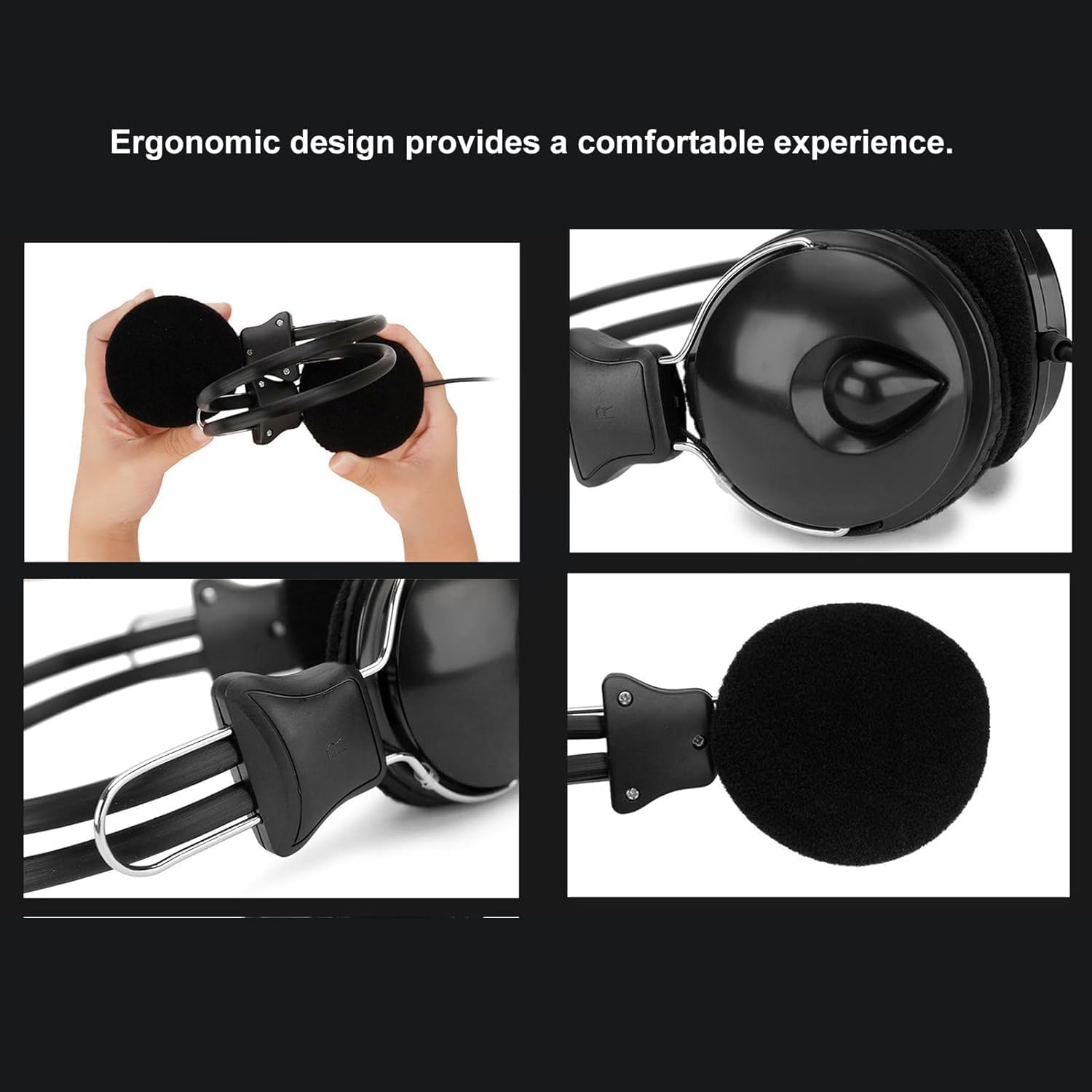 Metal Detector Headset, Professional Metal Detector Headset, 3.5mm Interface 32mm Hi Fi Speaker Earphone for Phone Tablet PC, Headphones