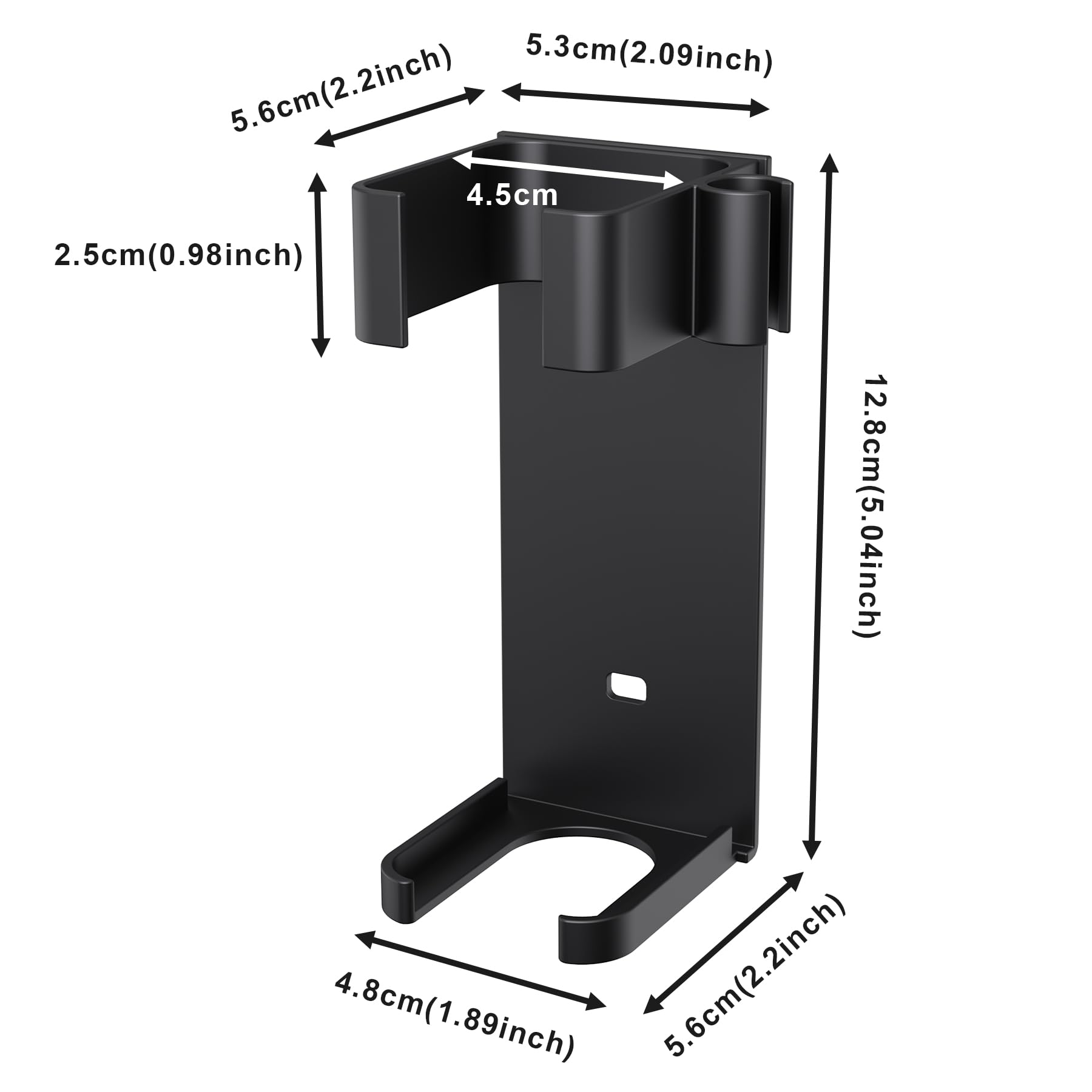 Affogato Wandhalterung für Haartrockner, kompatibel mit Supersonic R, HD17 Haartrockner-Organizer, Aluminium-Föhn-Aufbewahrungsregal für Badezimmer