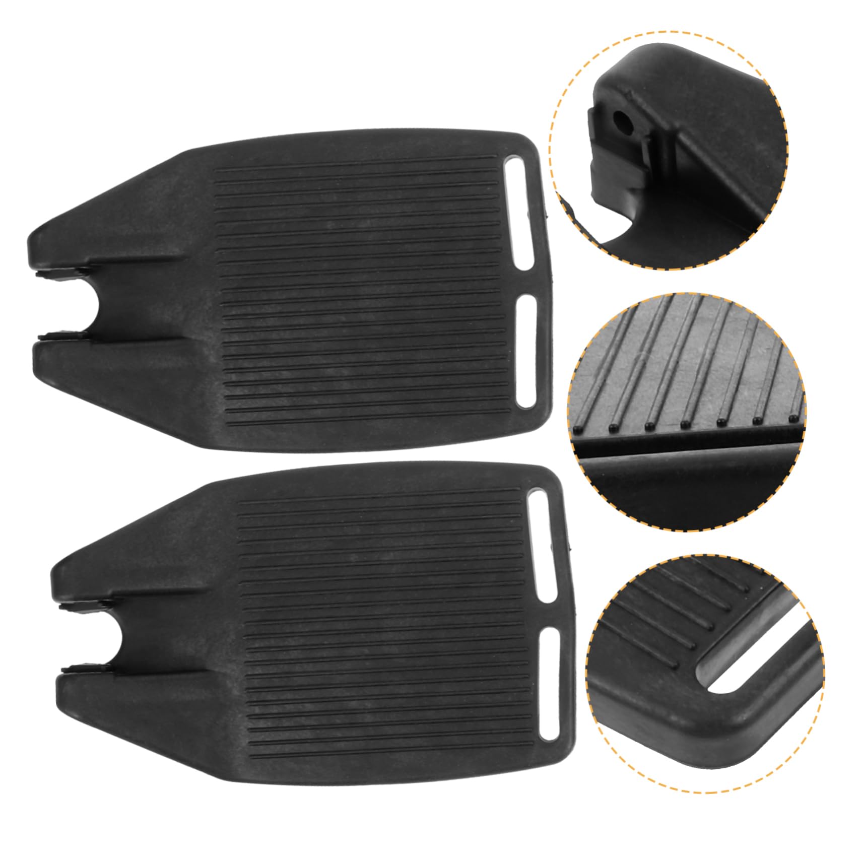 Healeved 5pares Reposapiés De Rueda Para Sillas De Ruedas Repuesto De Ergonomico Accesorio Práctico y Ligero Para Elevación y Comodidad